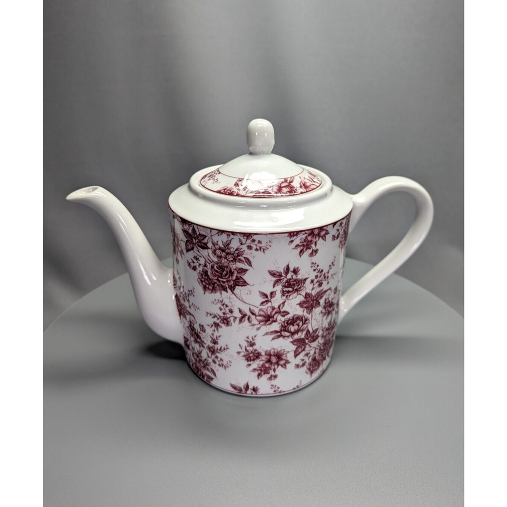 Lynns Fine China Rosarium Chintz Teapot 7" Tall